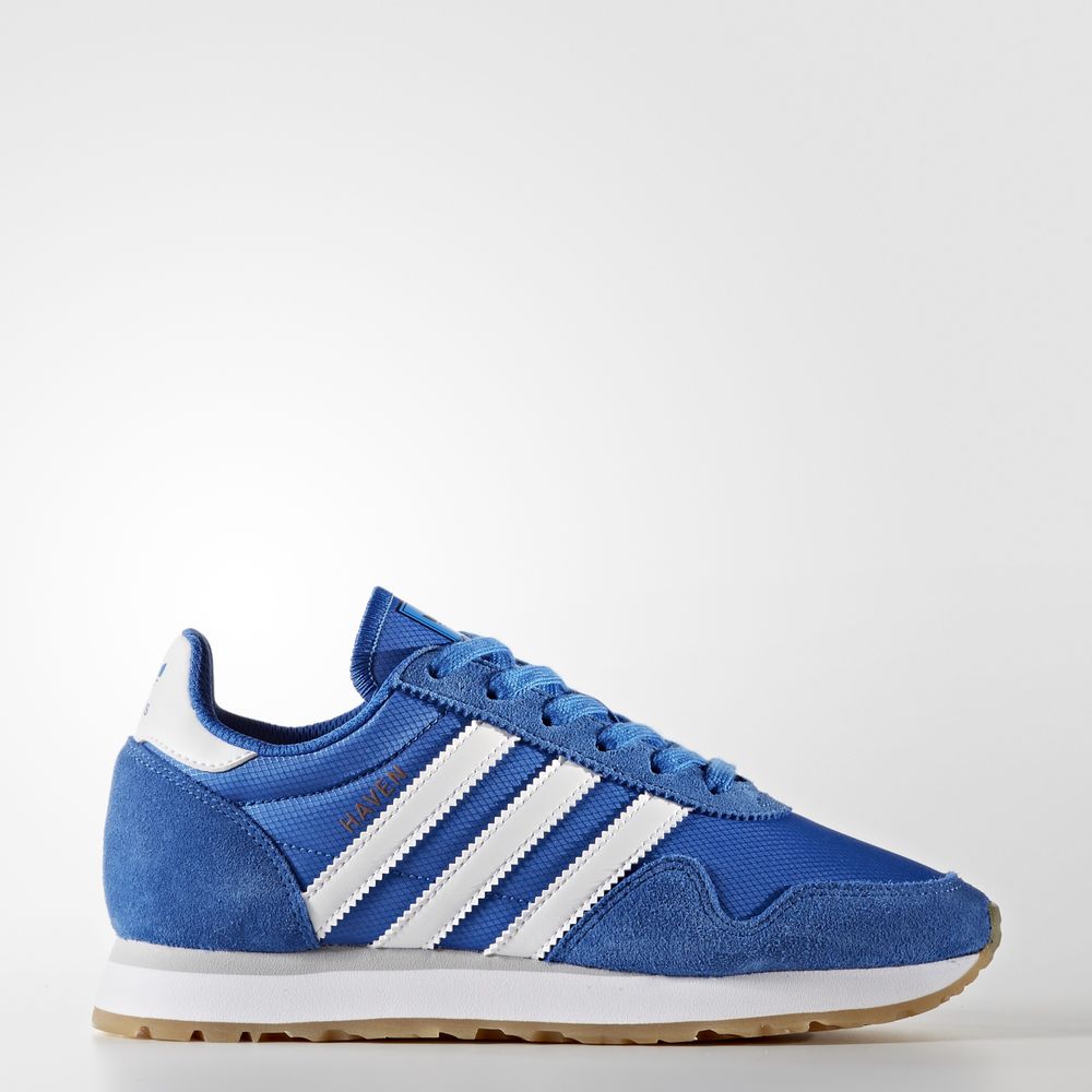 Adidas Haven - Originals για αγορια - Μπλε/Ασπρα/Ασπρα,Μέγεθος: EU 27 – 39 1/3 (180YSUTE)